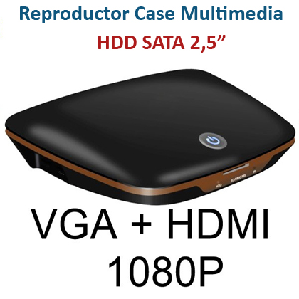 Reproductor multimedia HD 1080, soporta unidades de disco duro