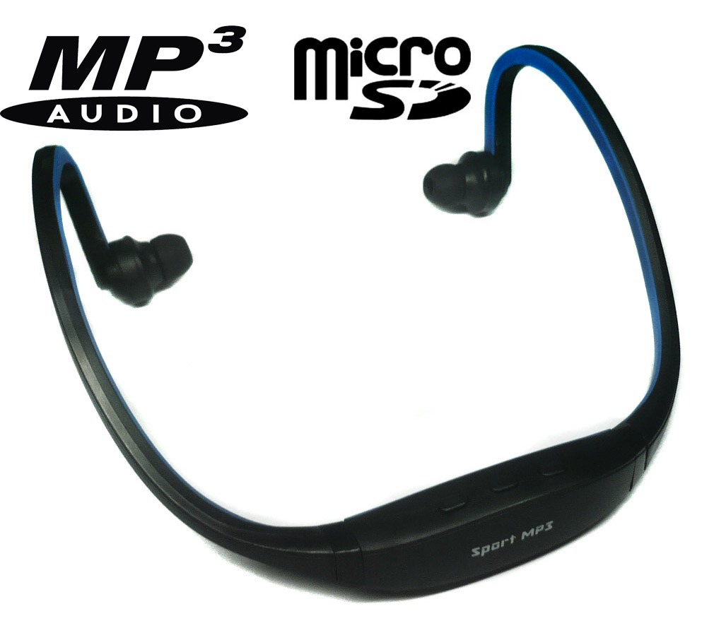 Reproductor Mp3 Auriculares Deportivos Micro Sd Usb Radio Fm Sport