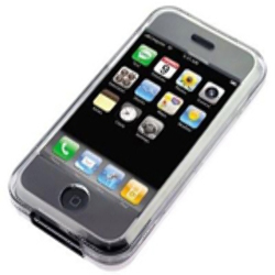 Cristal Case Protector iPhone con Clip y pieza de Stand