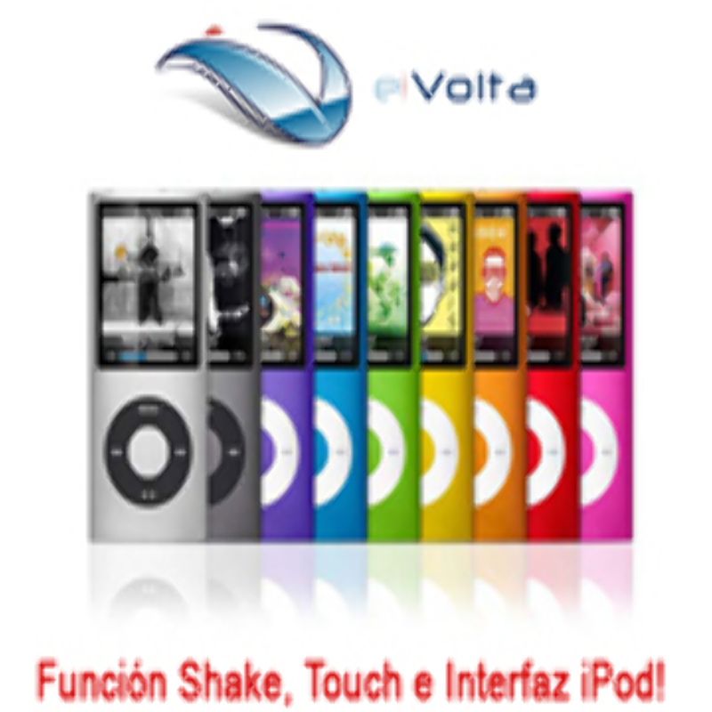 Mp4 Nano 4GB Función Touch Shake Interfaz iPod MP3 JPG AVI VOZ C