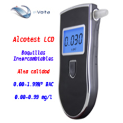 Alcotest LCD Pro Medidor Alcohol Boquillas Intercambiables