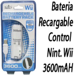 Bateria Recargable para Control de Wii 3,6V 3.600Mah