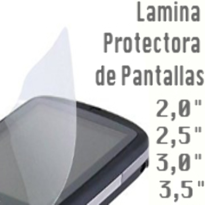 Lamina Pantallas Camara Digital 2,0"  2,5"  3,0"  3,5"