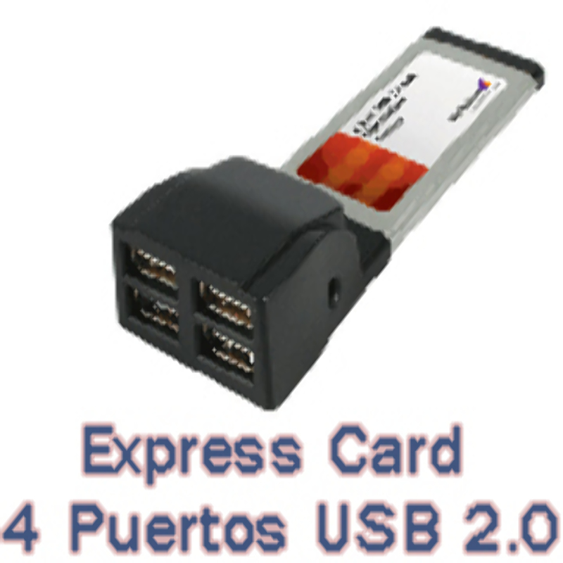 Express Card 34mm 4 Puertos USB 2.0
