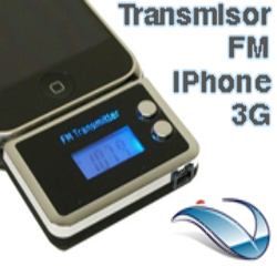 Transmisor FM para iPhone 3G, Touch, Nano, Classic