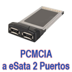 PCMCIA a 2 Puertos eSATA - CardBus eSata VIA