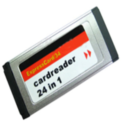 Tarjeta ExpressCard Lector Grabador de Memoria 24 en 1