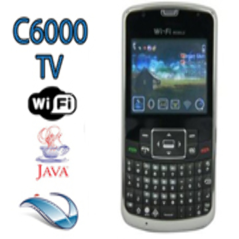 Celular C6000 2GB Touch Dual Sim WiFi JAVA TV 2 Cámaras 3.0mp
