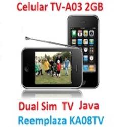 Mini Teléfono Celular TV-A3 2GB Reemplaza Ka08 Dual SIM TV Java