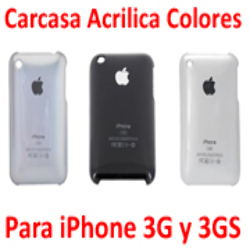 Carcasa Acrílica Protectora Case para iPhone 3G 3GS Colores *Det