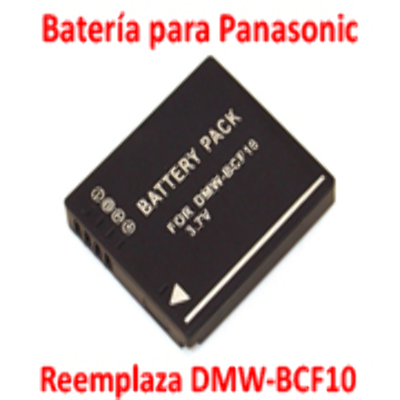 Batería Reemplaza Panasonic DMW-BCF10 DMC-FS4 FS7 FT1 TS1