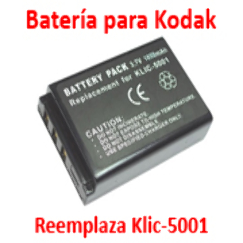 Batería Reemplaza Kodak Klic-5001 Sanyo DB-L50