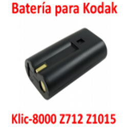 Batería Reemplaza Kodak Klic-8000 Z712IS Z1015 Z812