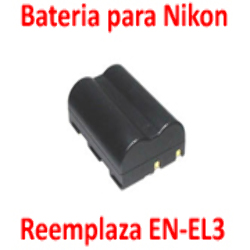 Batería Reemplaza Nikon EN-EL3 D50 D70 D100