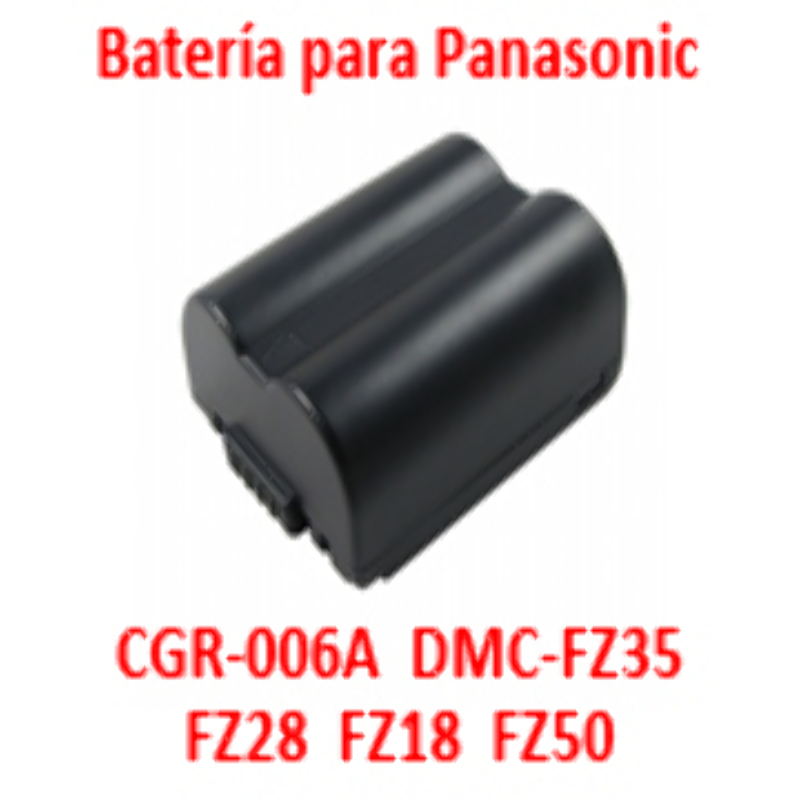 Batería Reemplaza Panasonic CGR-S006A DMC-FZ35 FZ28 FZ50