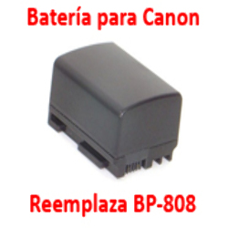 Batería para Canon BP-808 FS100 FS200 Vixia HF