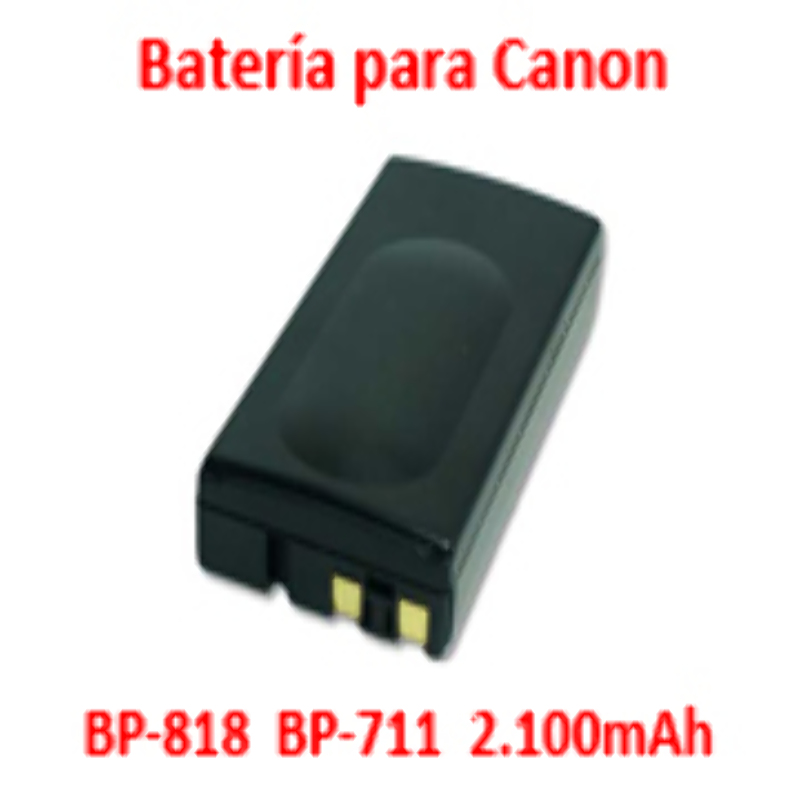 Batería Reemplaza Canon BP-711 BP-818 E50 E808 ES200