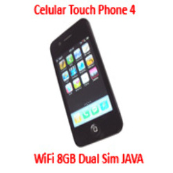 Teléfono Celular Touch Phone 4 8GB WIFI Quad Band Dual SIM Java