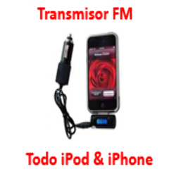 Transmisor FM para iPhone 4 3GS 3G & todo iPod + Cargador!