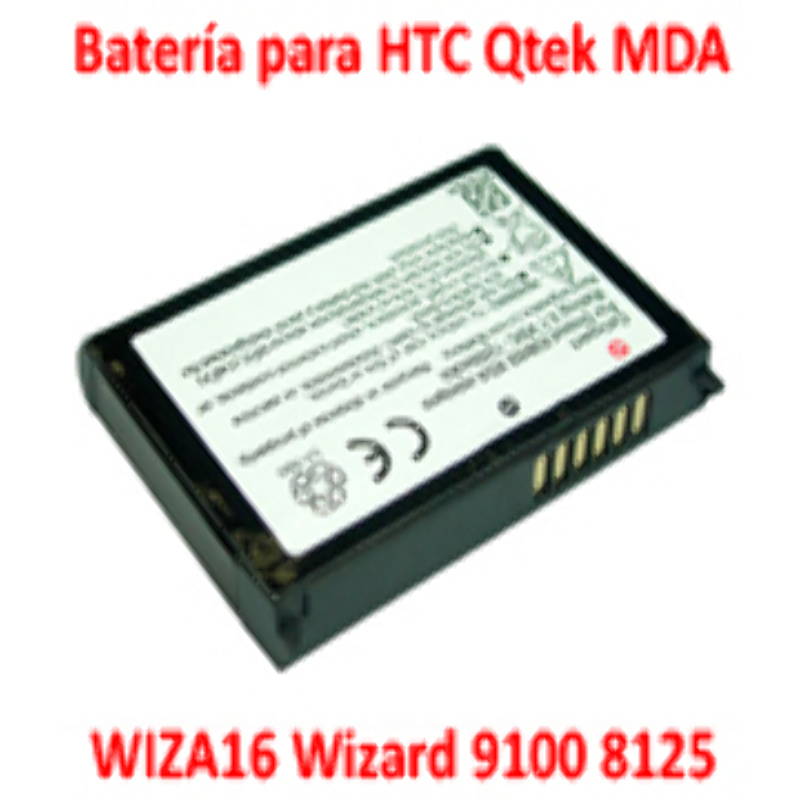 Batería Reemplaza HTC WIZA16 para HTC 8125 Wizard Qtek 9100 Dopo