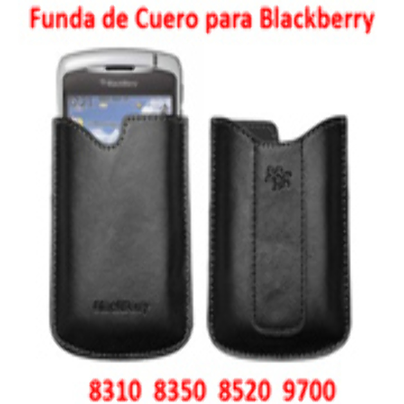 Funda de Cuero para Blackberry 8520 8310 8350 9700