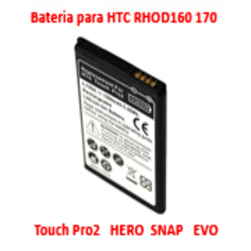 Batería Reemplaza HTC RHOD160 170 para Touch Pro 2 Hero Snap