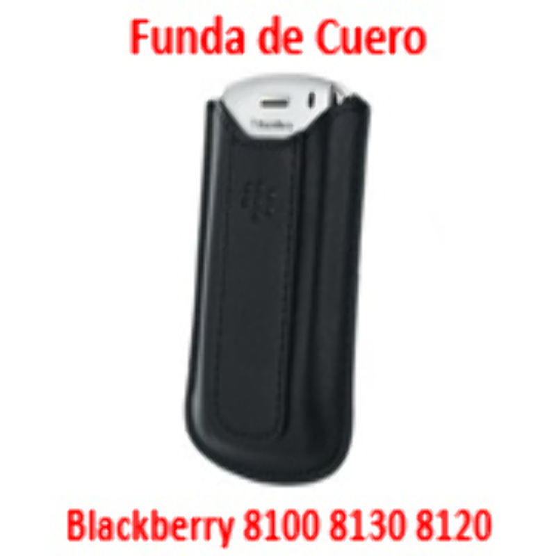 Funda de Cuero para Blackberry Pearl 8100 8130 8120