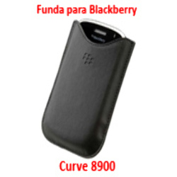 Funda de Cuero para Blackberry Curve 8900