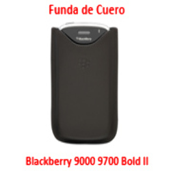 Funda de Cuero para Blackberry Bold II 9700 9000