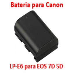 Batería Reemplaza Canon LP-E6 EOS 5D Mark 2 EOS 7D