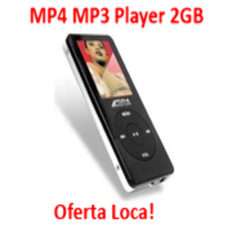 Mp4 2GB Player Radio FM Voz Mp3 Fotos Refaccionado*