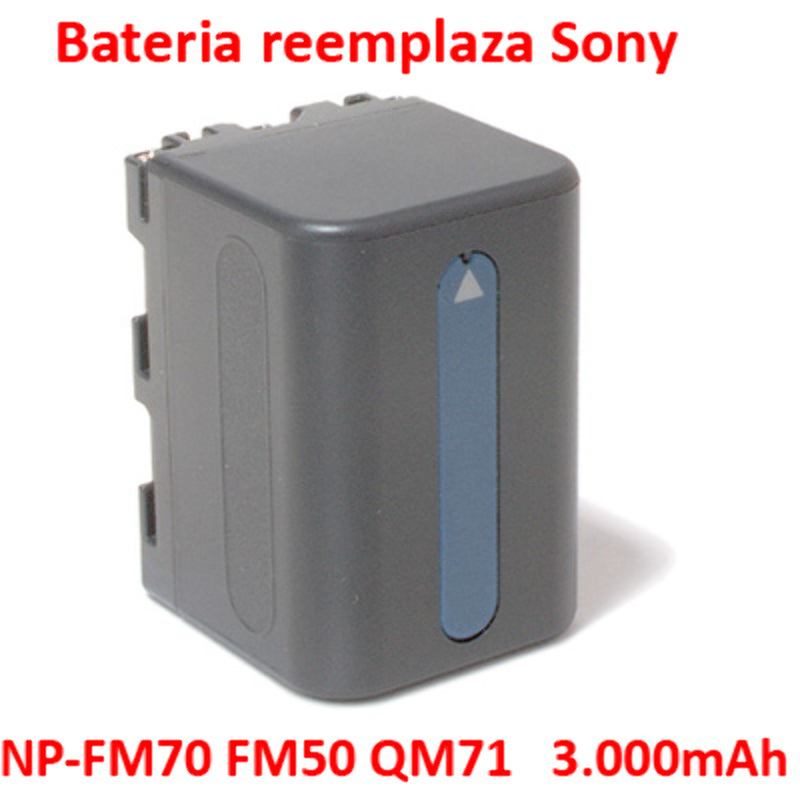 Batería Reemplaza Sony NP-FM70 NP-FM50 FM30 FM90 3.000mAh