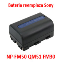 Batería Reemplaza Sony NP-FM50 NP-FM70 NP-FM30