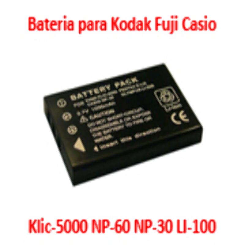 Batería Reemplaza Kodak Klic-5000 Fuji NP-60 Casio NP-30