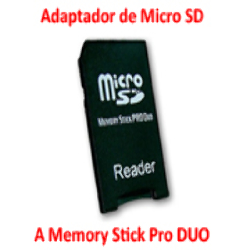 Adaptador Micro SD a MS Pro DUO Memory Stick