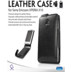 Funda de Cuero con Clip Capdase para Sony Ericsson Xperia X10