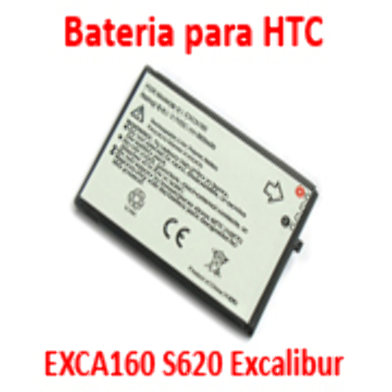 Batería Reemplaza HTC EXCA160 Para S620 Excalibur C720W
