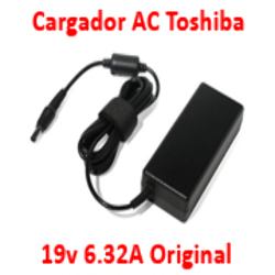 Cargador AC Original Toshiba 19V 6.32A A65 A75 P35