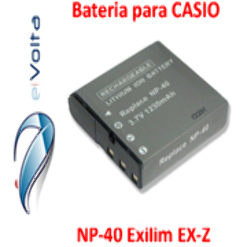 Batería reemplaza Casio NP-40 Exilim EX-Z750 Z55 Z40