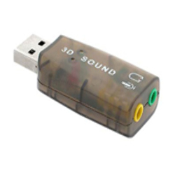 Tarjeta de Sonido USB 3D Sound Entrada y Salida