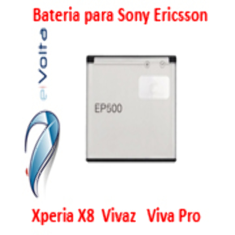 Batería Reemplaza Sony Ericsson EP500 Xperia X8 Vivaz Pro Vivaz