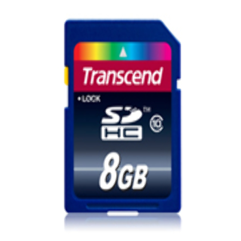 Memoria SD HC 8GB Transcend Clase 10 TS8GSDHC10