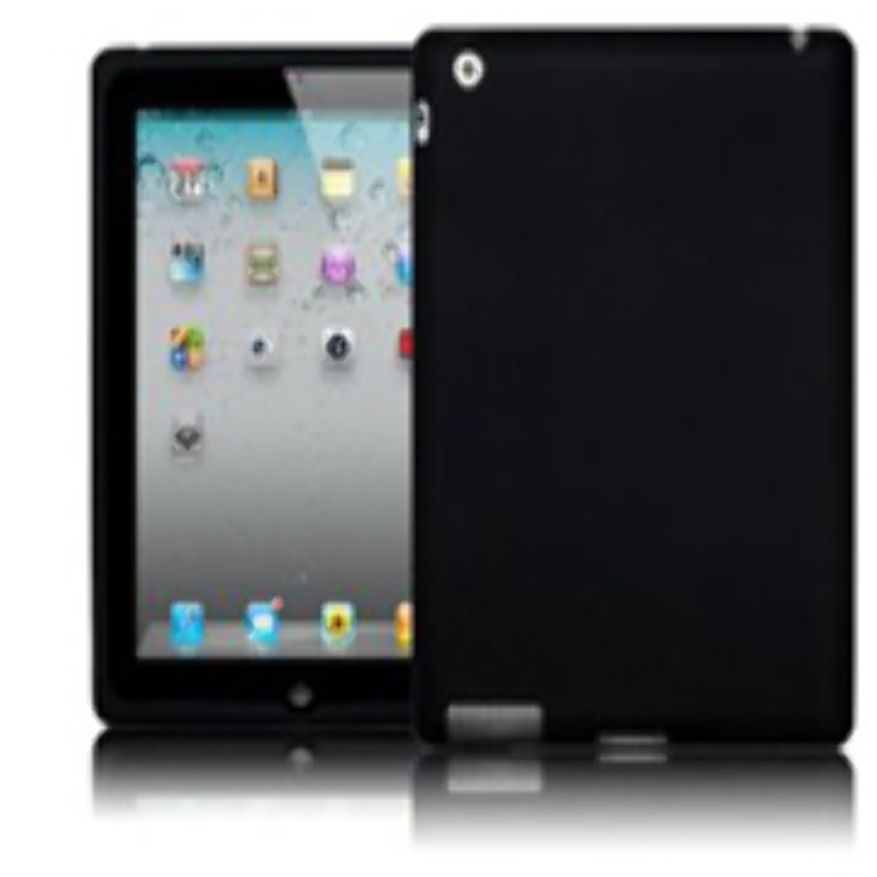 Funda Protector de Silicona para iPad 2 Negra Blanca