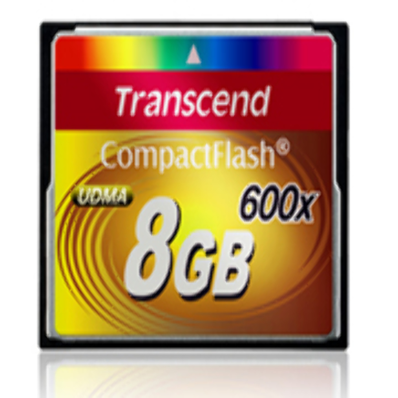 Compact Flash 8GB Transcend  UDMA 600x 90Mb/s Ultra Rapida