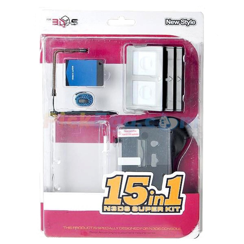 PACK 15 en 1 Accesorios Nintendo 3DS
