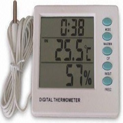 Higometro Termometro con sonda humedad