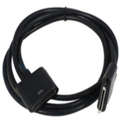 Cable Extensor Conector Dock para iPhone iPad 4C Blanco Negro