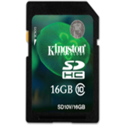 Memoria SD HC 16GB Kingston Clase 10 SD10V/16GB