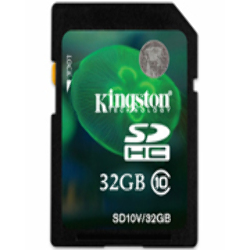 Memoria SD HC 32GB Kingston Clase 10 SD10V/32GB