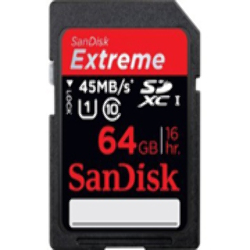 SD XC 64GB UHS-I 45MB/s* SanDisk Extreme